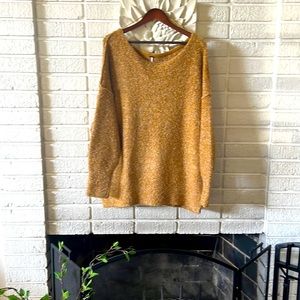 Free people mustard colored sweater
